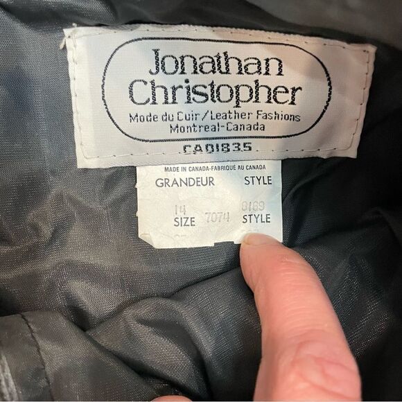 Vintage Jonathan Christopher Canada Gray Genuine Leather Lined Pants - Picture 6 of 6